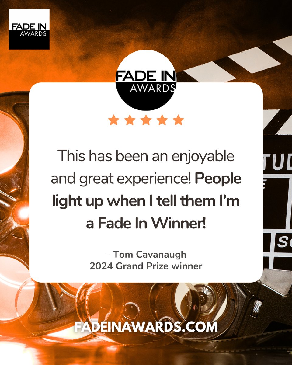 30th Fade In Awards Screenwriting Competition tweet media