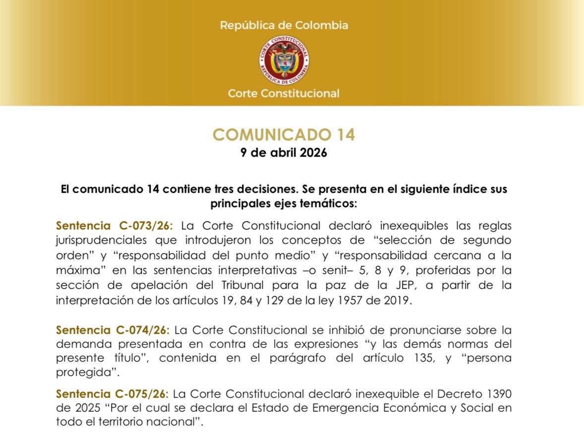 Corte Constitucional tweet media