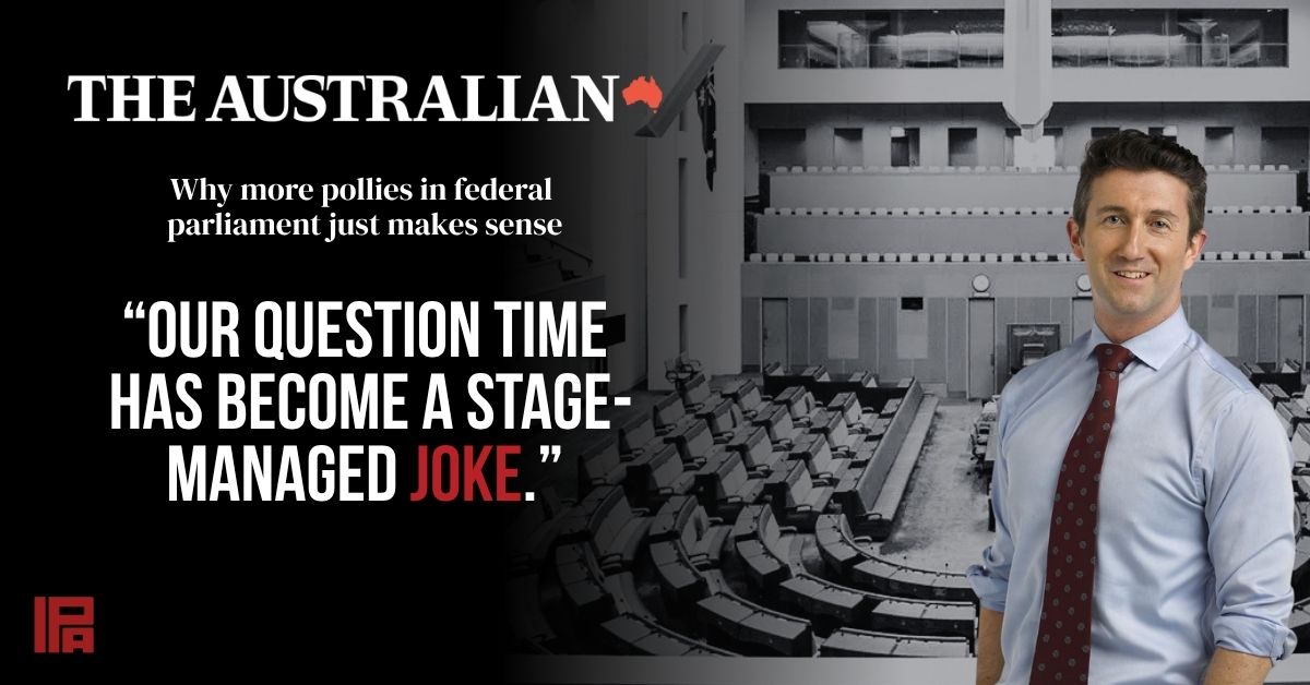 TheIPA's tweet image. “There are now 121,000 voters per seat… making a mockery of representation.”

Australia's electorates are far bigger than ever, which weakens representation and reduces government accountability.

Adam Creighton in @TheAustralian writes, is it any wonder trust is falling?

📰