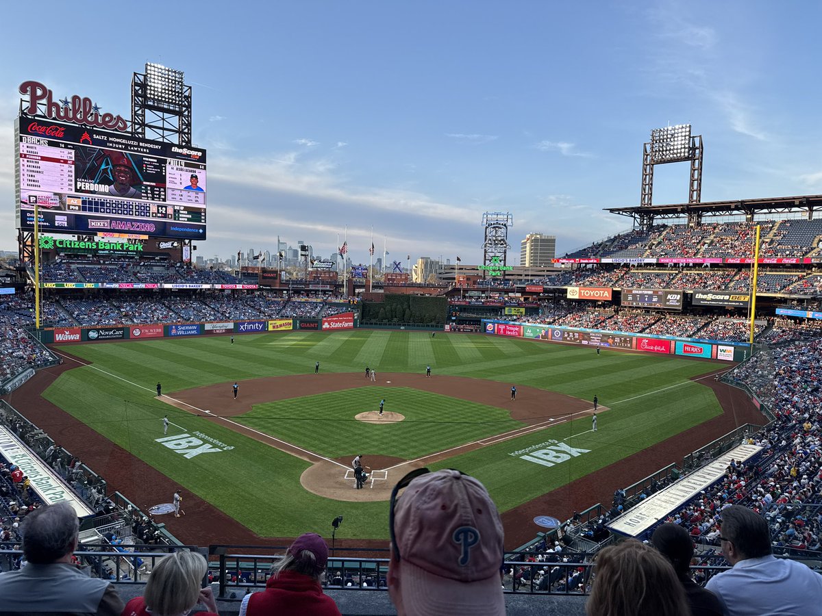There’s nothing more beautiful than a ballpark in the evening.