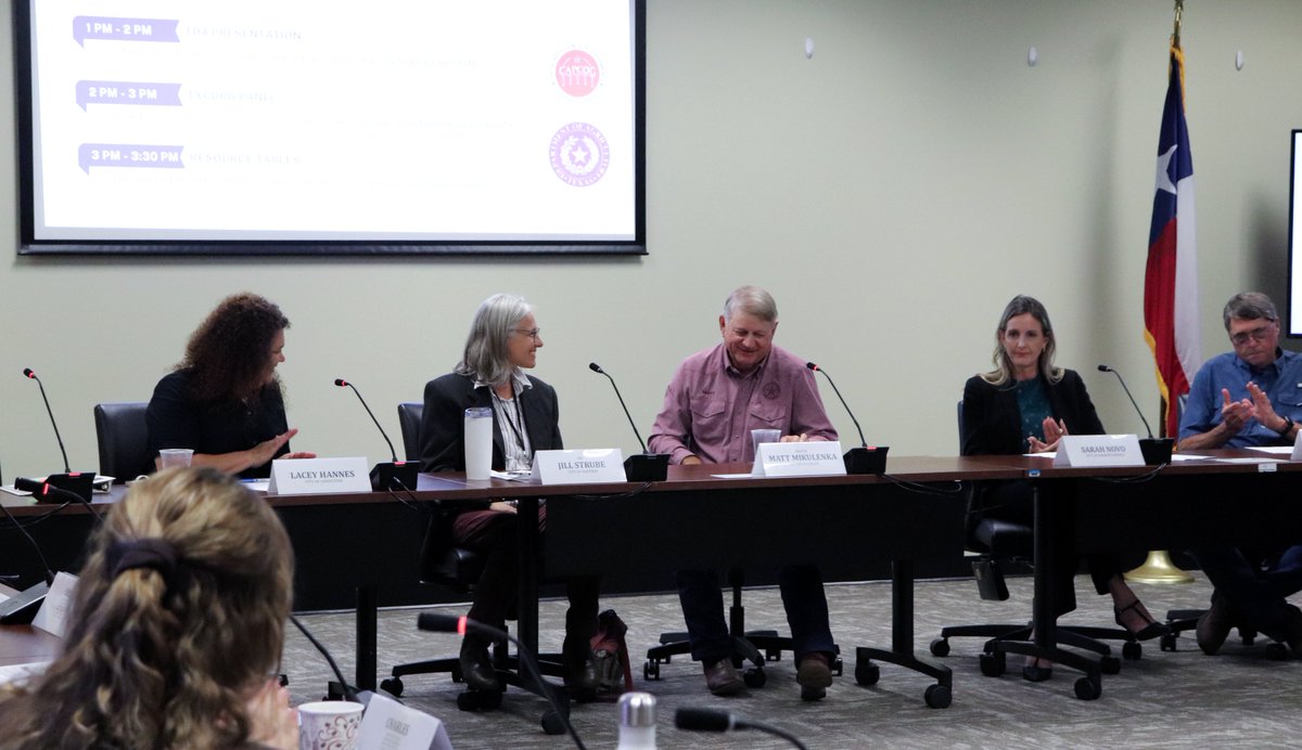 CAPCOGTX's tweet photo. Thanks to all the speakers who made CAPCOG's TxCDBG Regional Outreach &amp; Community Development Forum possible yesterday. It was a great event where communities could hear about the impacts of funding opportunities from @TexasDeptofAg. https://t.co/pheYRHhFkF
