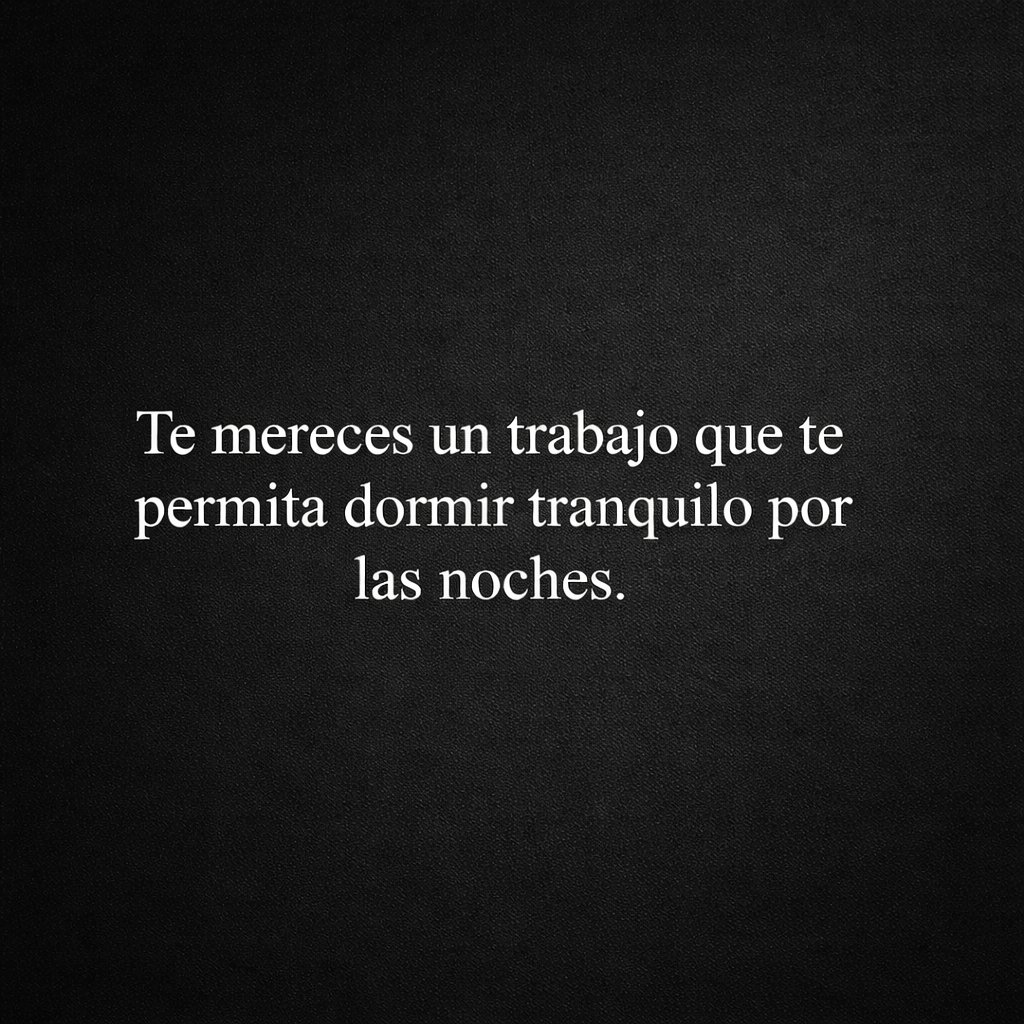 Dormir tranquilo también es éxito.
En un mundo que aplaude el estrés, las jornadas interminables, "ponerse la camiseta" y el “estar ocupado”, a veces olvidamos algo esencial: la paz mental no es negociable.