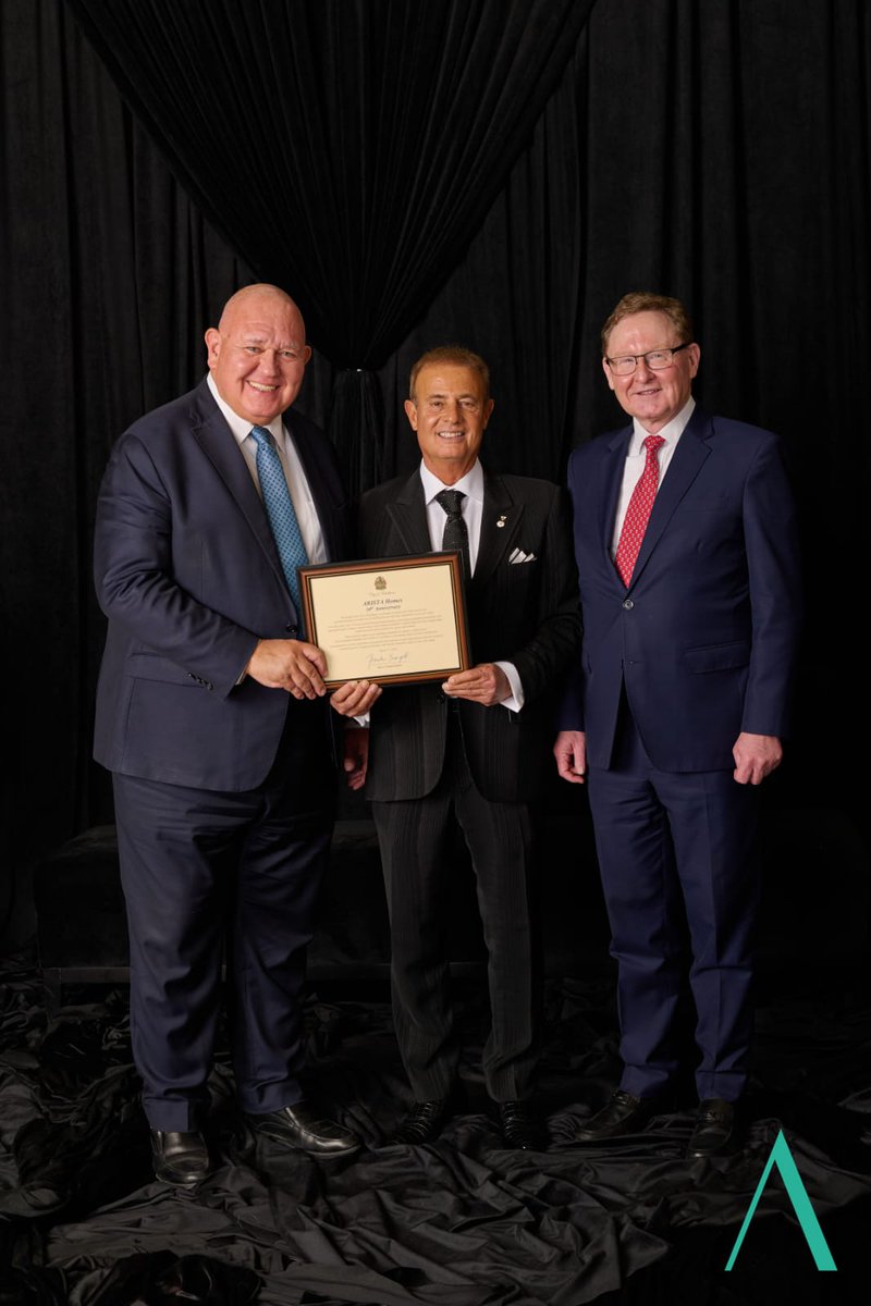 frankscarpitti's tweet image. Honoured to join @Arista_Homes ' 30-Year Legacy Gala — celebrating three decades of craftsmanship and community. 

A strong reminder that it’s the relationships behind the work that truly matter. 

Wishing CEO Michael DeGasperis and the team continued success.

#BuildingCommunity