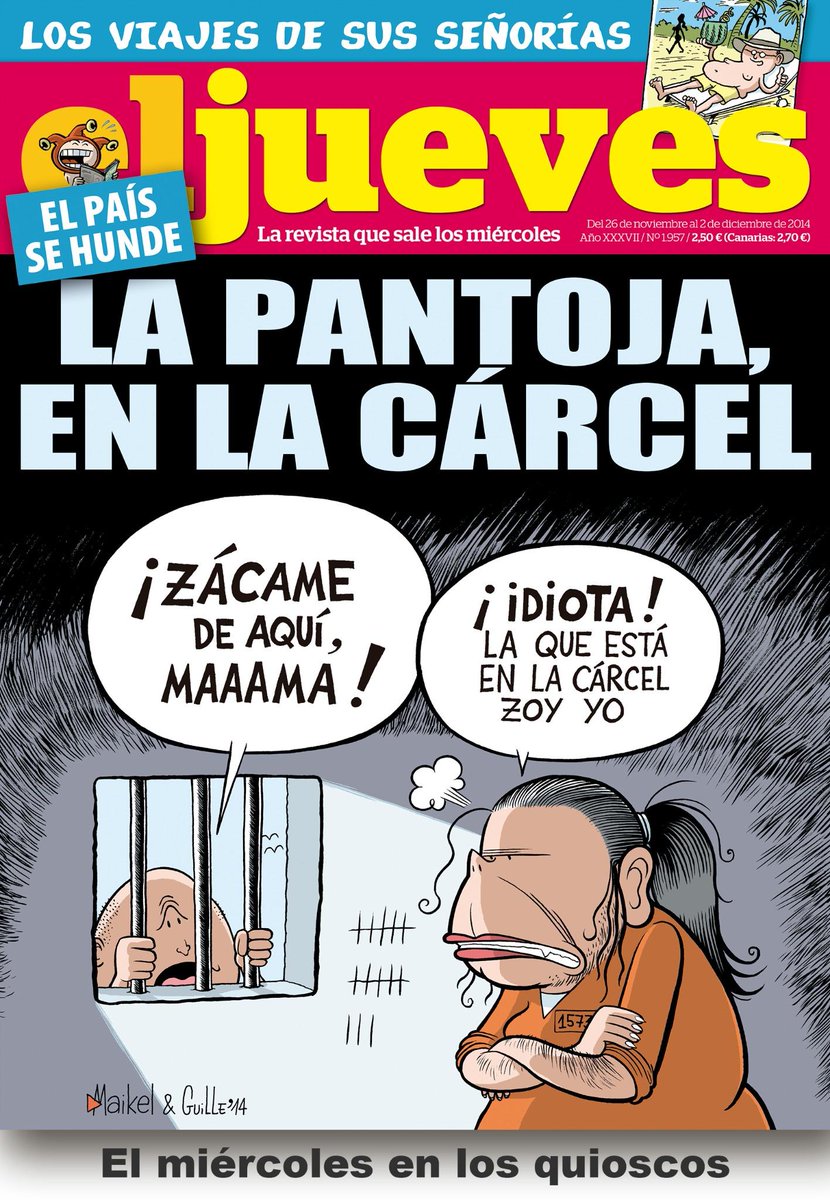 Aprovechando que estáis hablando de la reconciliación entre Kiko Rivera y la Pantoja, que no caiga en el olvido esta memorable portada que les dedicó " el Jueves ".
🤣🤣🤣 brutal!!!
#DeViernes