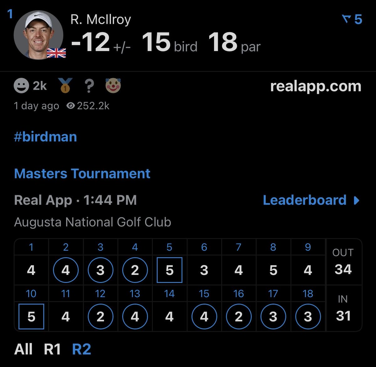 Real App tweet media