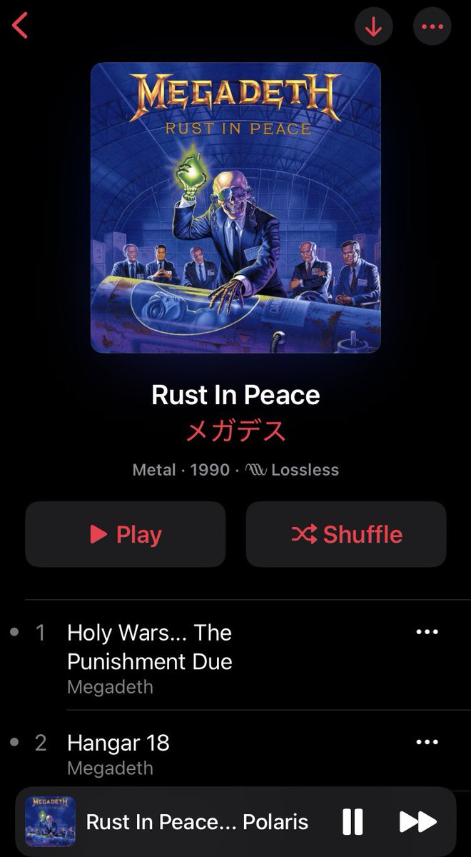 土曜日の朝から、Rust in Peaceな訳ですよ。