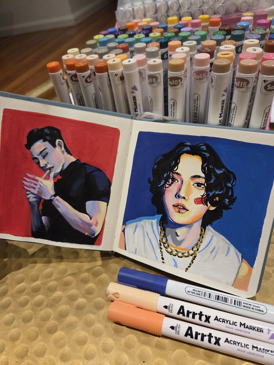 ominarty_'s tweet photo. Some studies with acrylic markers
#choisan #huta #aartx https://t.co/jUiNEAoJPO