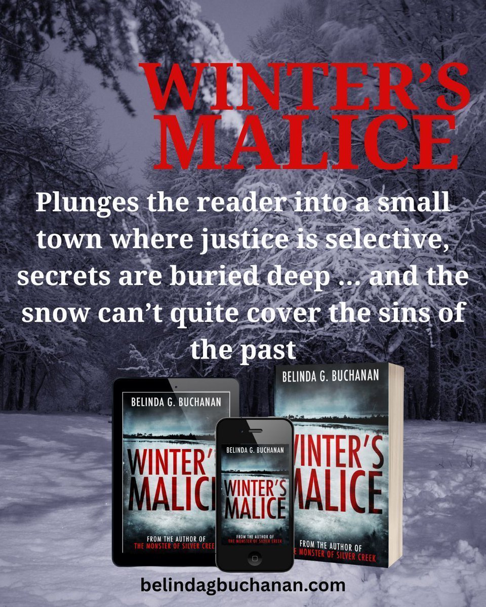 BelindaBuchanan's tweet image. In the dead of winter, a small town, three bodies, and a long-harbored secret collide... #CrimeFiction #Mystery #Suspense #WomensFiction #kindle ow.ly/HWbf50Noj7Q