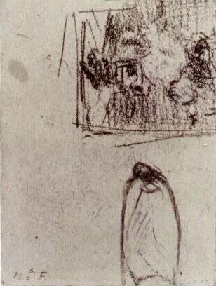 vangoghartist's tweet image. Sketch of a House; Two Lovers-1886 #artbots #vangogh