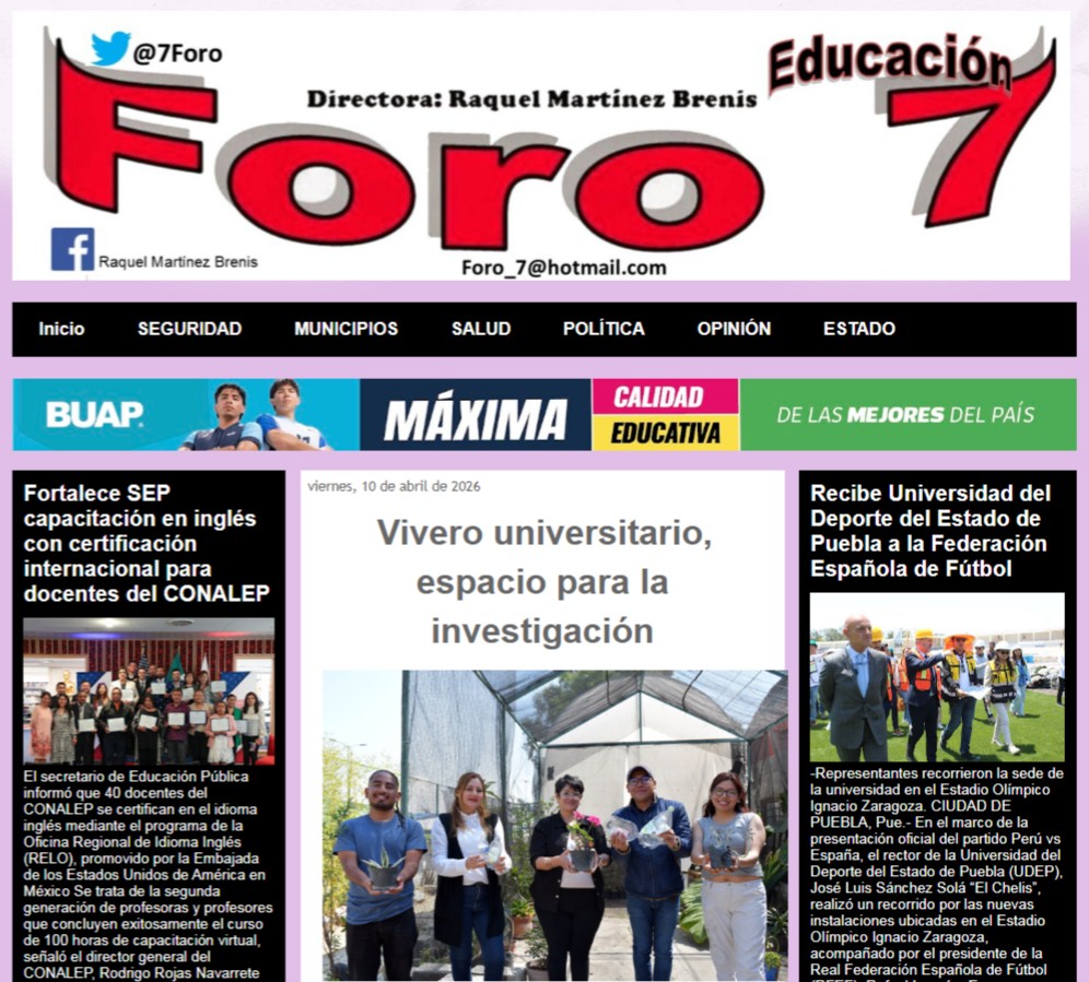 Vivero universitario, espacio para la investigación
foro7enlaeducacion.blogspot.com/2026/04/vivero…