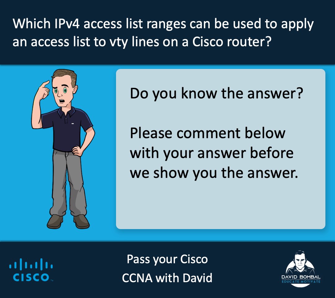 davidbombal's tweet image. Pass your Cisco CCNA with David

#CCNA #Devnet #Cisco #CCNP