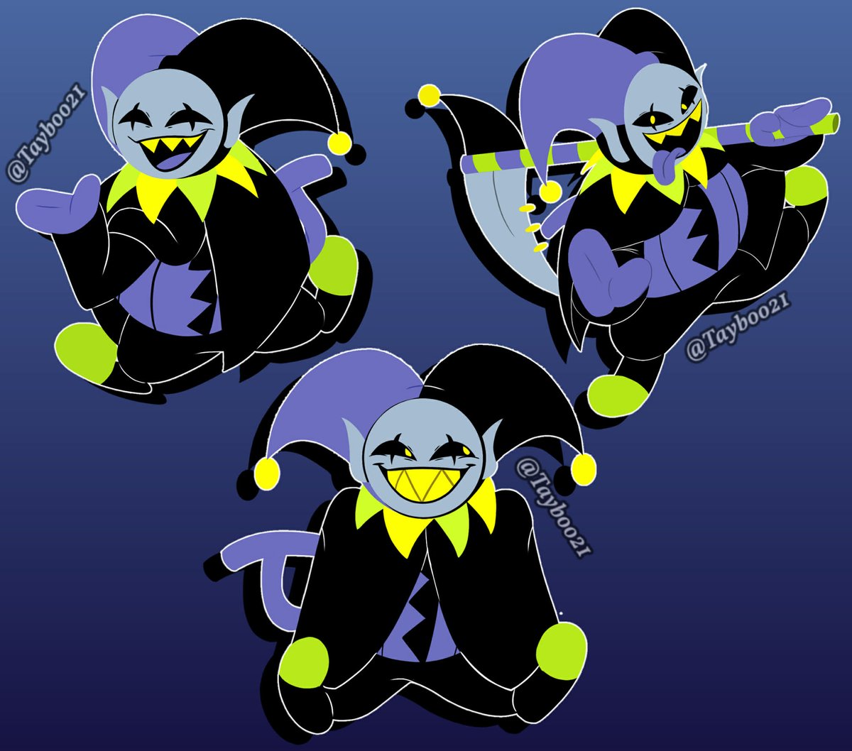 Haven't drawn Jevil in a minute 💜🖤

#Deltarune #DeltaruneFanart #Jevil