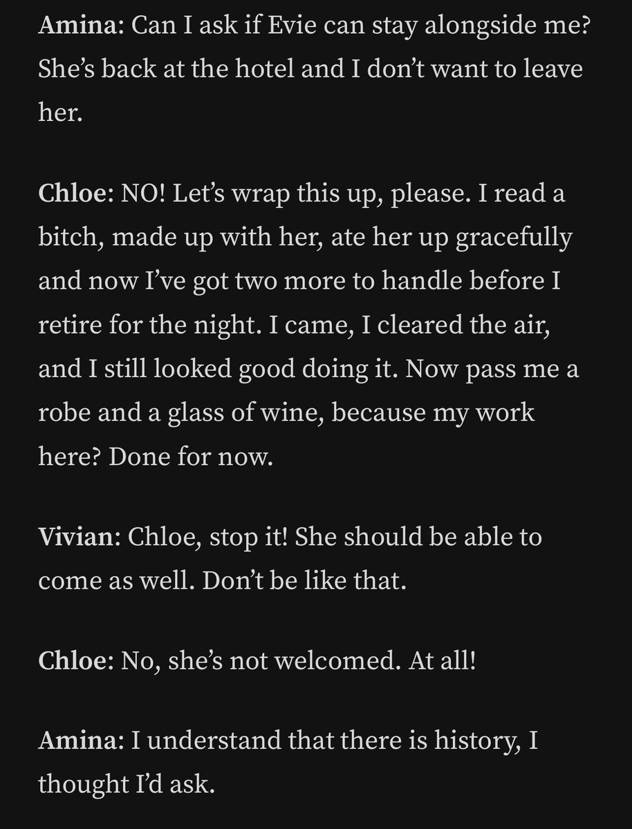 Let me make this clear 😏 This is my trip, not a plus-one parade. You asked, I answered.  <a href="/IIEvieWhitmore/">Evie Whitmore</a> is not invited period. I came, I addressed it, and I’m done for the night. Pass the wine. 🍷 #RHOTM #SaintBarts #HostessRules
