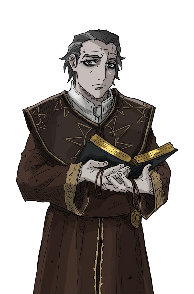 moonberry_maple's tweet image. Father Donavich or "Daddy" as some call him... elder version and slightly more handsome version :')

I drew the more handsome version for my FemStrahd game cause Doru got his looks from somewhere , afterall he caught FemStrahds eye.

#strahd #donavich #fanart #moonberry #maple