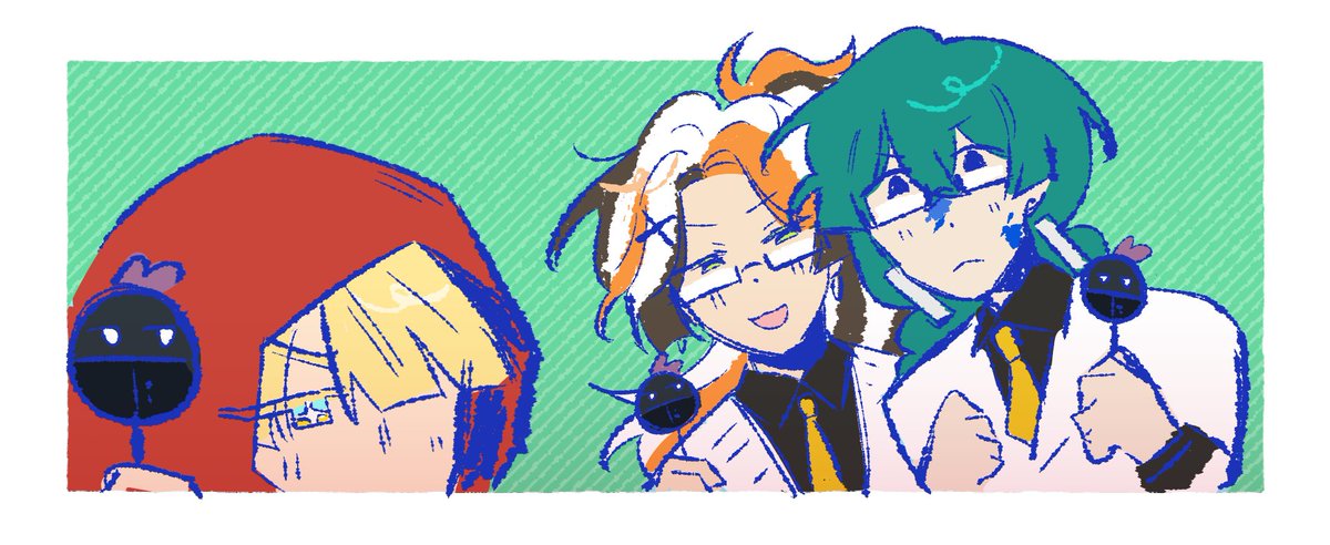 wrenkos's tweet photo. [ #vfa_rp ] 
part 7 of posting art i never uploaded onto twt... this time a video i made for april fools for an rp i'm in 👍 i had a lovely time 

🐔link here: https://t.co/D0o9D6VgRG https://t.co/tc06J7XL6E