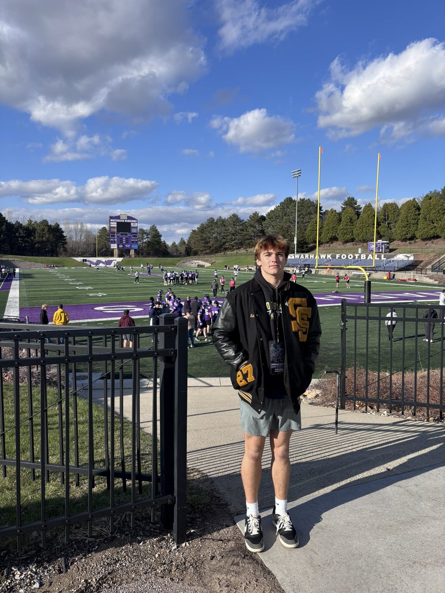 PeterGehrig3's tweet photo. Had an amazing time at the UW-Whitewater Jr. Day. Thank you @CoachMartin36 for having me! 
@MattGehrig1 @SycoFootball https://t.co/rXPoepaH8R