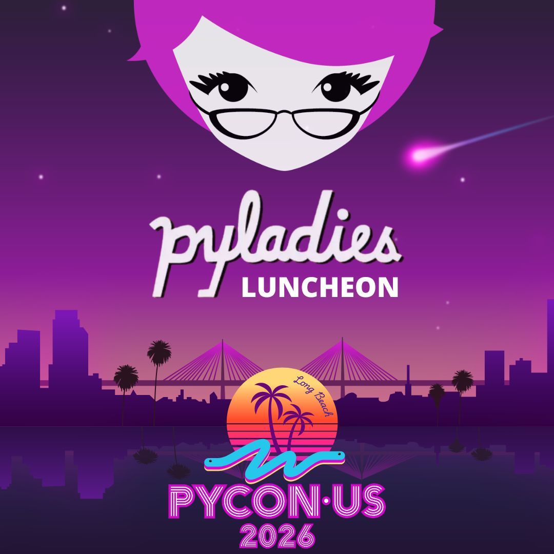 pyladies's tweet photo. 🍽️ PyLadies Luncheon @PyCon US 2026 💜

A welcoming space to connect, meet others, and share during the conference ✨

✔️ Free
⚠️ Registration required

👉 Add it through your registration

🔗 https://t.co/cB5CpSNgkI

#PyLadies #PyConUS26 https://t.co/u0r8ZZYqXL