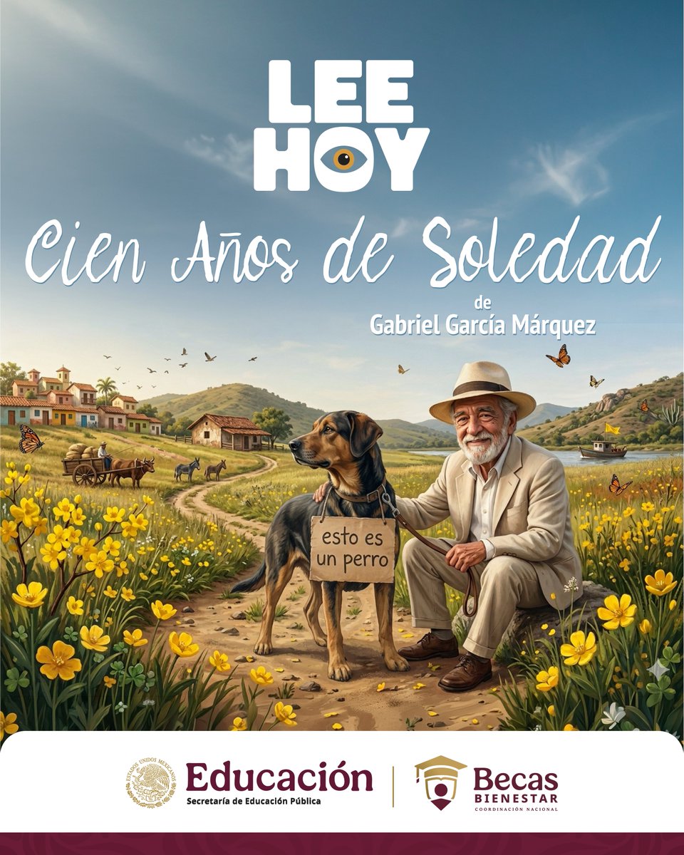 BecasBenito's tweet photo. Muertos 🧟♀️🧟que regresan solo por el chisme y flores amarillas que caen en lugar de lluvia. 🌼
Si te intriga aunque sea un poco…👀
#LeeHoy📚 Cien años de soledad, del escritor colombiano Gabriel García Márquez. 🔽 https://t.co/Q11flQed22