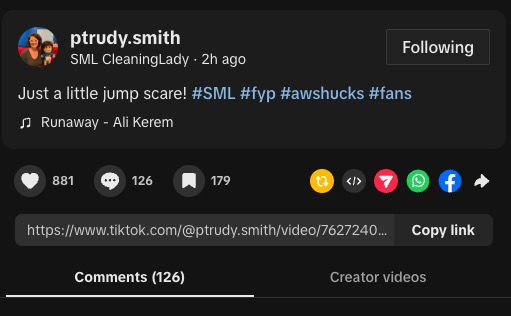 SMG001Nick's tweet image. ALSO LOOK AT THE TAG, SHE KNOWS #sml #smltwt #shuckybanger
