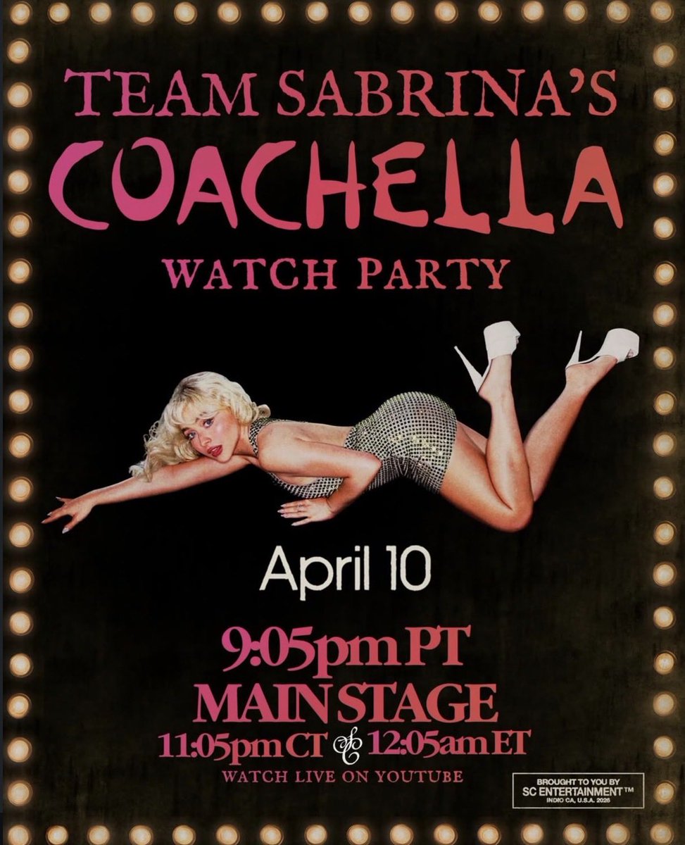roserey222's tweet photo. this is going to be everything and moree #sabrinacarpenter #coachella https://t.co/WyHuHaFNLN