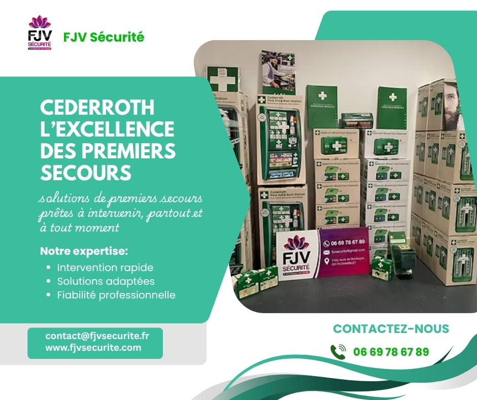 FjvSecurite's tweet image. Sécurisez vos équipes avec les pharmacies Cederroth, fixes et transportables, pensées pour toutes vos activités. Une solution fiable, pratique et toujours prête à agir ! #FJVSécurité #Formation #Santé #Sécurité