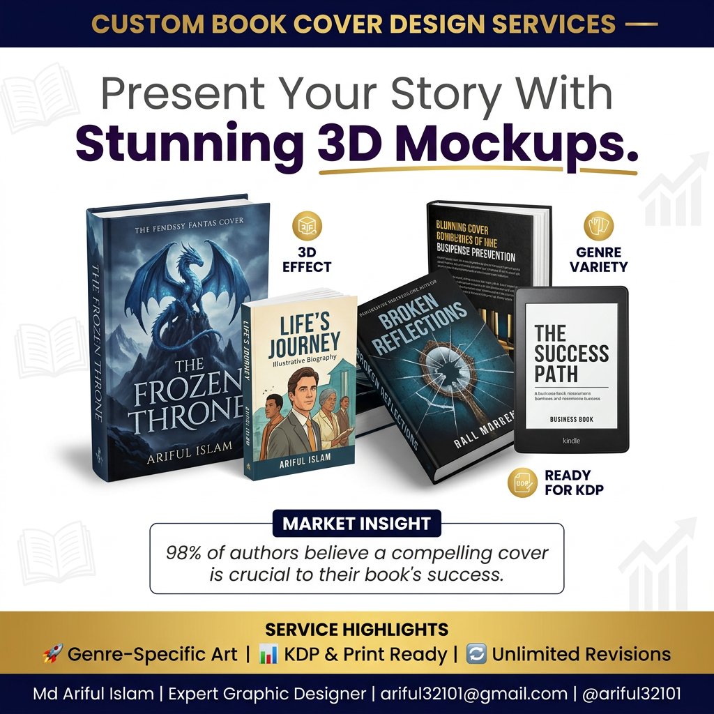 ariful32101's tweet photo. Great writing ends with a period. Great publishing begins with me.

Design your best seller ebook cover, paperback, hardcover and social kit.

Explore at fiverr: https://t.co/onIearzS6Q

👤 Md Ariful Islam | Expert Graphic Designer | 🔗 @ariful32101 https://t.co/MIiWTt38Y7