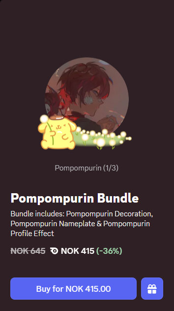 maojien's tweet photo. @princess__eii @sanrio @discord It's 415 NOK for me... that's 43 usd... 😦 https://t.co/cb4MsIYQ4G