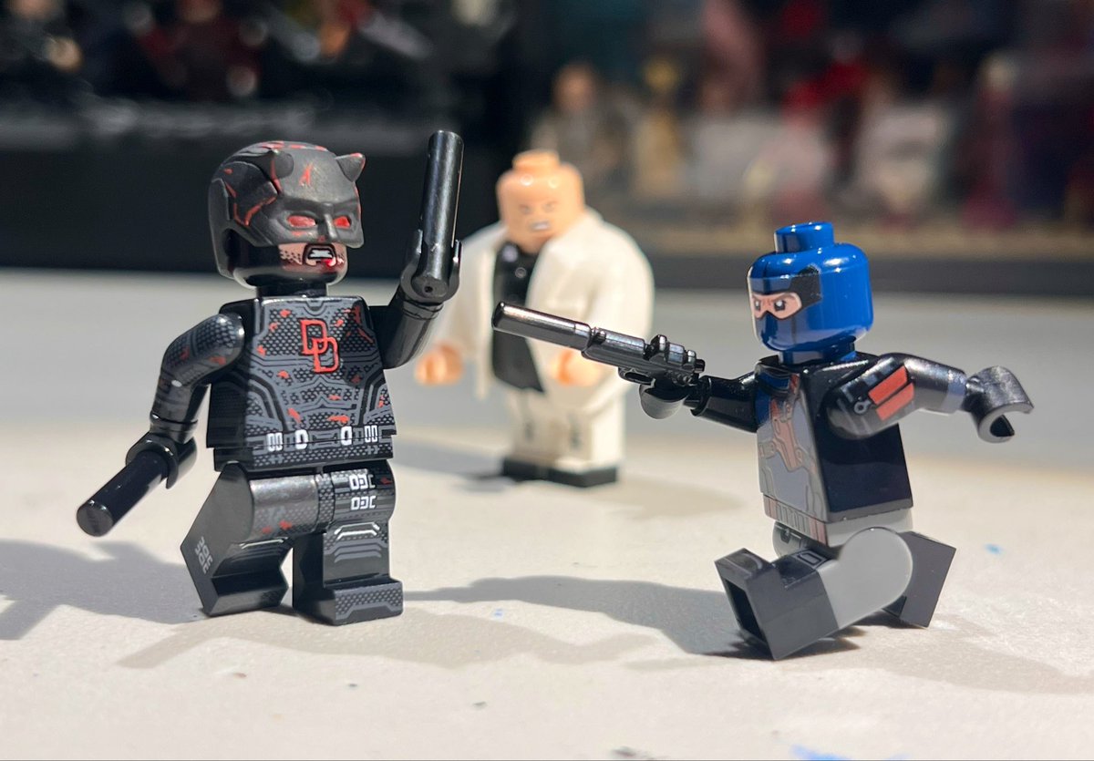 MgfCustoms's tweet image. Super quick custom LEGO Daredevil Born Again season 2 stealth suit. 

Painted the extra details in under 3 hours