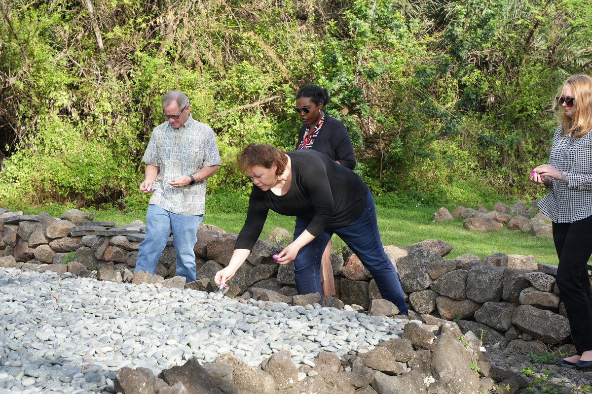 NavRegHawaii's tweet image. Staff from Senator Mazie K. Hirono's office visited Joint Base Pearl Harbor-Hickam to understand the command's mission, including a discussion on the sacred Halealoha Haleamau burial vault and the Navy's commitment to its preservation. #CommunityPartnership #CulturalPreservation