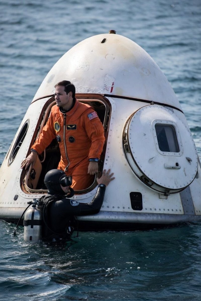 When #Artemis splashes down and they open the hatch.