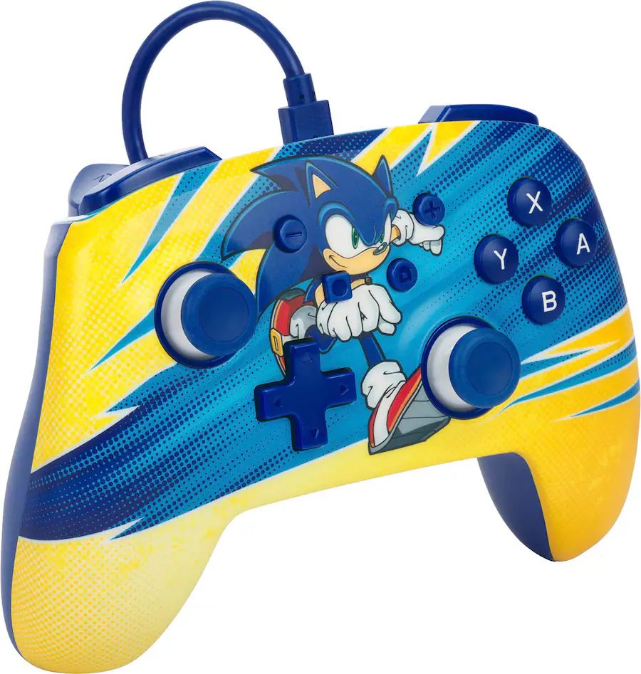 Wario64's tweet image. PowerA - Enhanced Wired Controller for Nintendo Switch - Sonic Boost is $9.99 at Best Buy buff.ly/gjugq5Q #ad