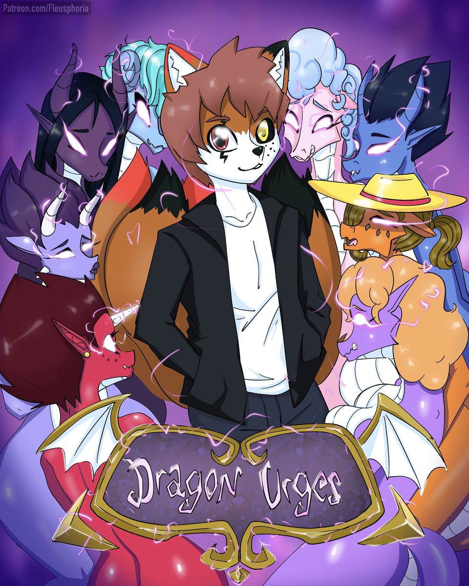 Fleusphoria's tweet photo. LA CEBOLLA! I woke up and lost over 100 followers! 😰Anyway... the bot purge is intense... 🦊❤️‍🔥🐉 Here's the cover of the comic, which is now available. You know where 😉

#furrycomic #furrycommunity #original_character https://t.co/KTTop31prv