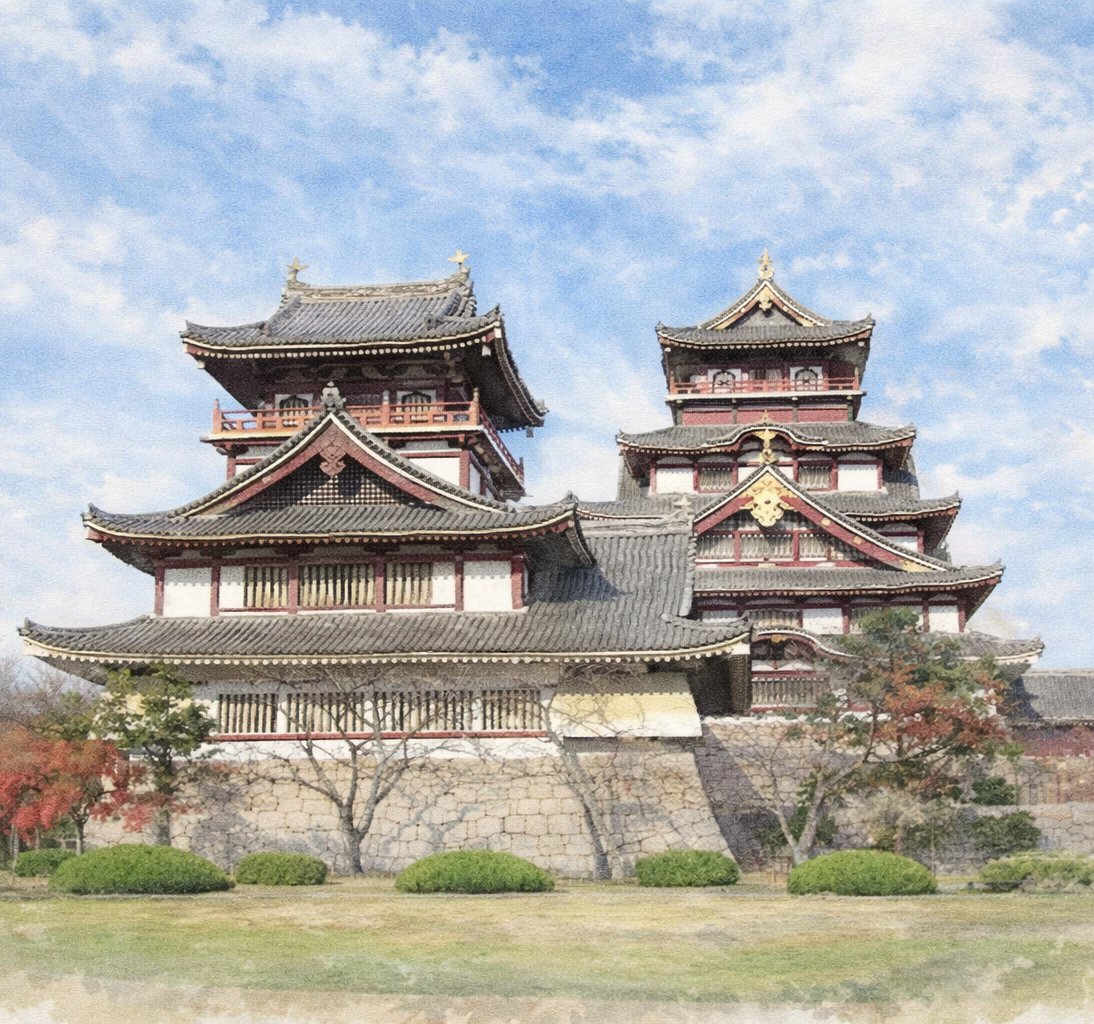 城のある風景 tweet media