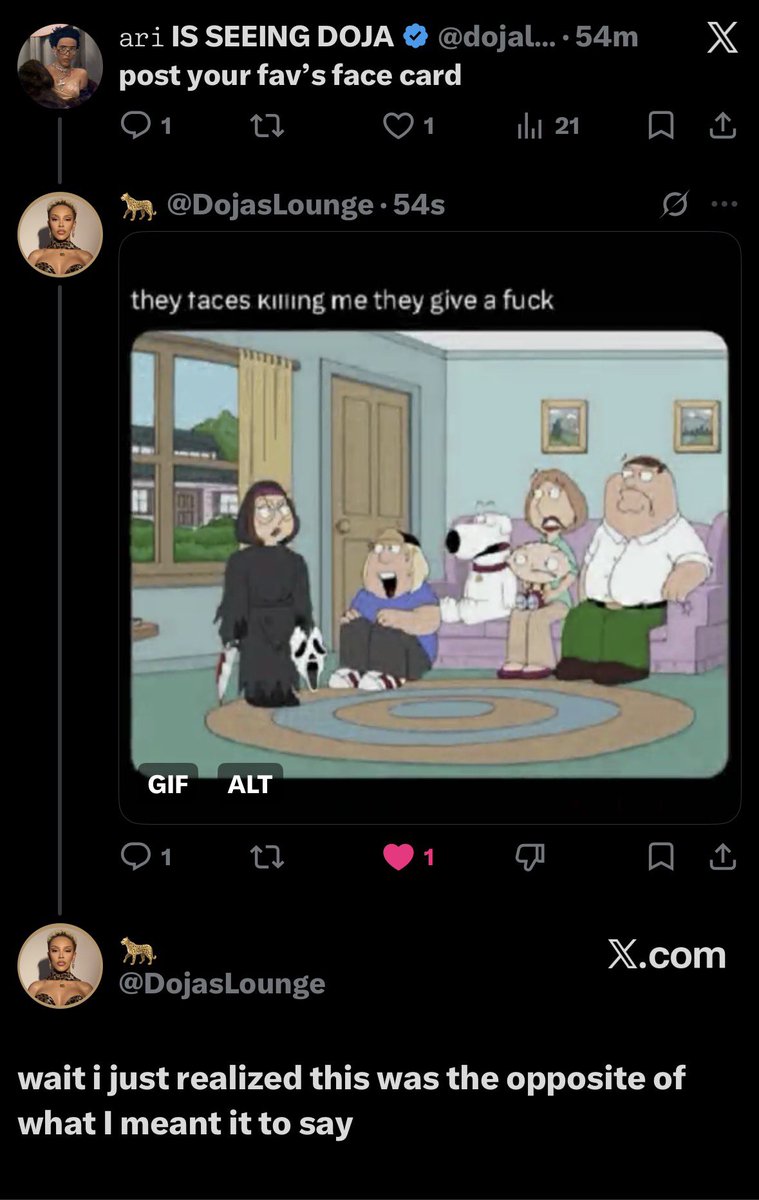 𝚊𝚛𝚒 IS SEEING DOJA tweet media