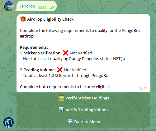 BigFloppaEth's tweet image. Airdrop alpha by @pudgypenguins here 👀

Pudgy just launched their new product - Pengu trading bot

But seems like it was launched in a hurry, and one of the commands was /airdrop with all the details

It's been removed now, so looks like someone leaked information about a future