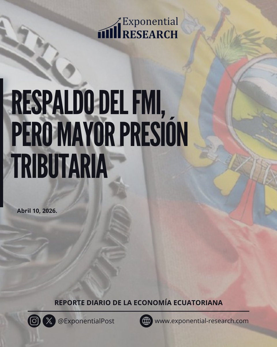 Respaldo del FMI, pero mayor presión tributaria

Ecuador recibirá USD 400 millones

🧵(1/6)