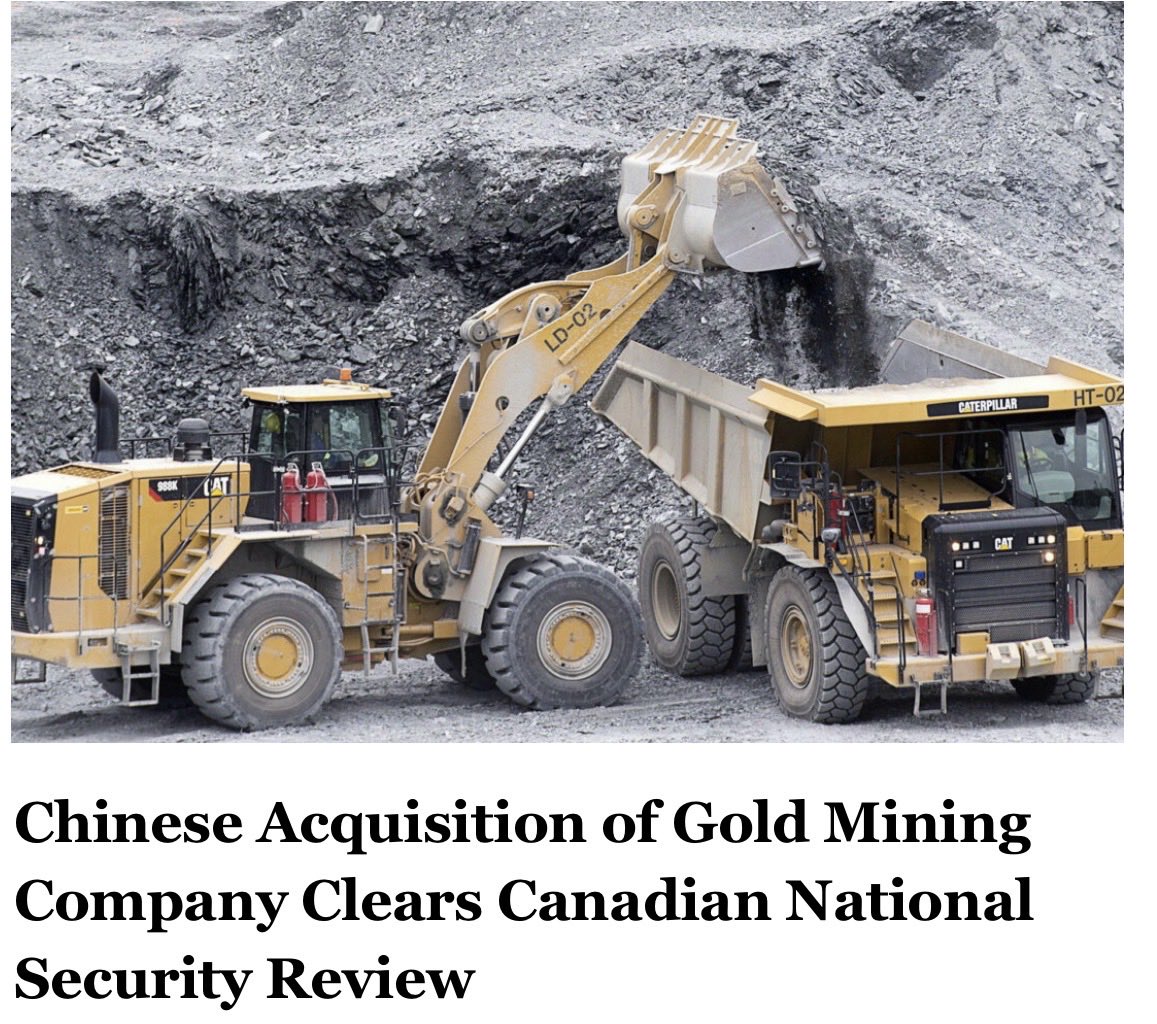 anngerrard1141's tweet photo. Who is on the CDN Nat’l Security Review Board as China acquires a CDN Gold Mining Co!They also bought farmland in eastern provinces? I take it our ‘PM’ made deals &amp; we’ll see them play out soon.Wonder what else he’s sold out?⁦@MarkJCarney⁩ @PierrePoilievre @DougFordNation https://t.co/ZVMcSTIMSk