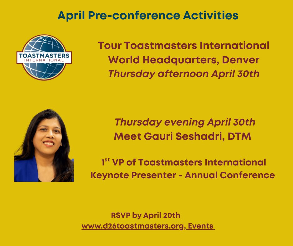 District 26 Toastmasters tweet media
