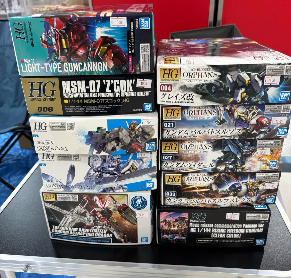 ガンプラ値札つけました〜基本は定価より安いですが再販最近ないよなっ 