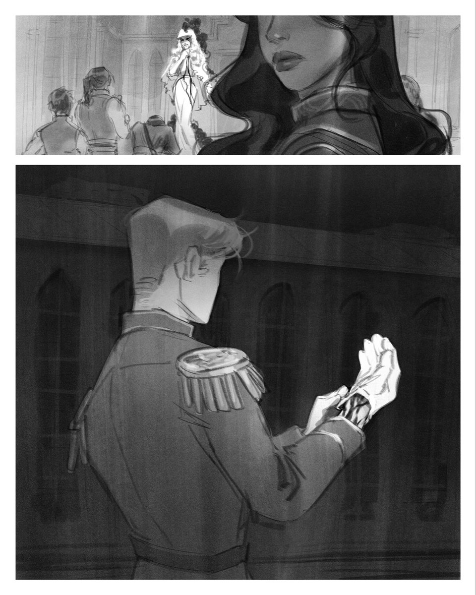 Morning Doodle: “The others’ eyes were locked on the statue, but before Nikolai could yank the cuff of his glove back into place, Zoya glimpsed the dark veining at his wrist pulse black“ (Leigh Bardugo's King of Scars CH 11)