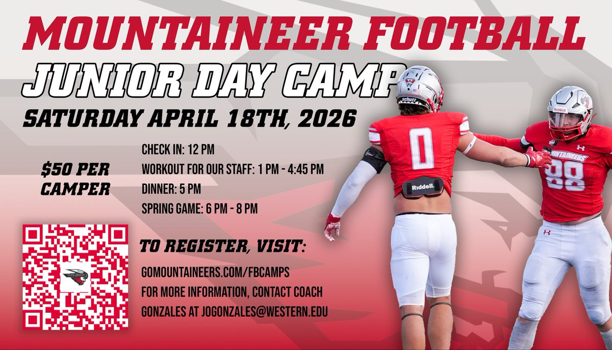 chasemusgrave62's tweet image. Thank you @CoachRoyWCU and @MountaineerFB for the Junior Day Invite! Can’t wait to come out and meet the coaches! #ELD @CShafferCoach @BroomfieldFtbl @CoachJHoops74 @ChrisHelbig3 @Backes07