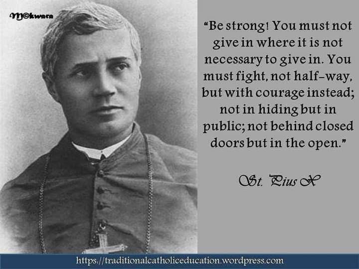 maccabeanpapist's tweet photo. Pope St. Pius X, pray for us!
#catholic #popestpiusx #stpiusx #favoritesaints #becourageous #brave https://t.co/ugTbu03LYN