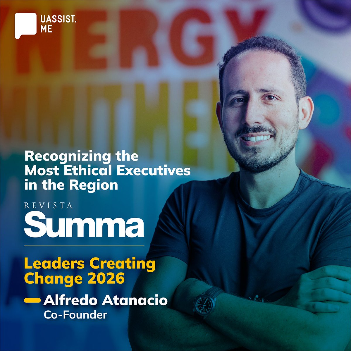 uassistme's tweet image. Two years in a row.

@aatanacio  and @diegodesola  recognized again by Revista Summa as top ethical executives in the region.

Consistency is character. Proud to be built by leaders like these. 🏆

#EthicalLeadership #ProudTeam