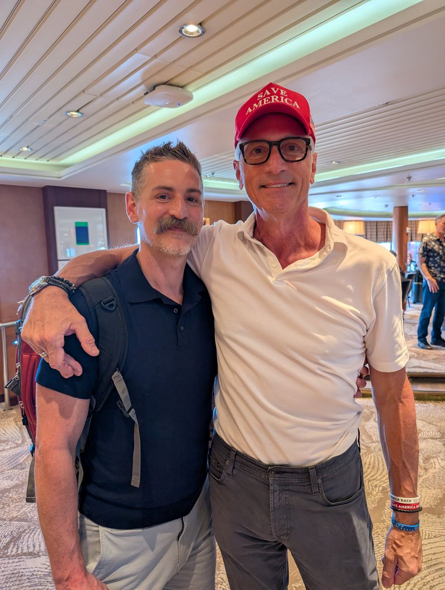 itsthebartman's tweet image. The inaugural Right-of-Center Gay Cruise was a success with 300 fantastic homocon men and women on board. Best of all, I got to spend quality time with some of my favorite X mutuals: @RonFL67 @ACatWillEatYou @773tom79