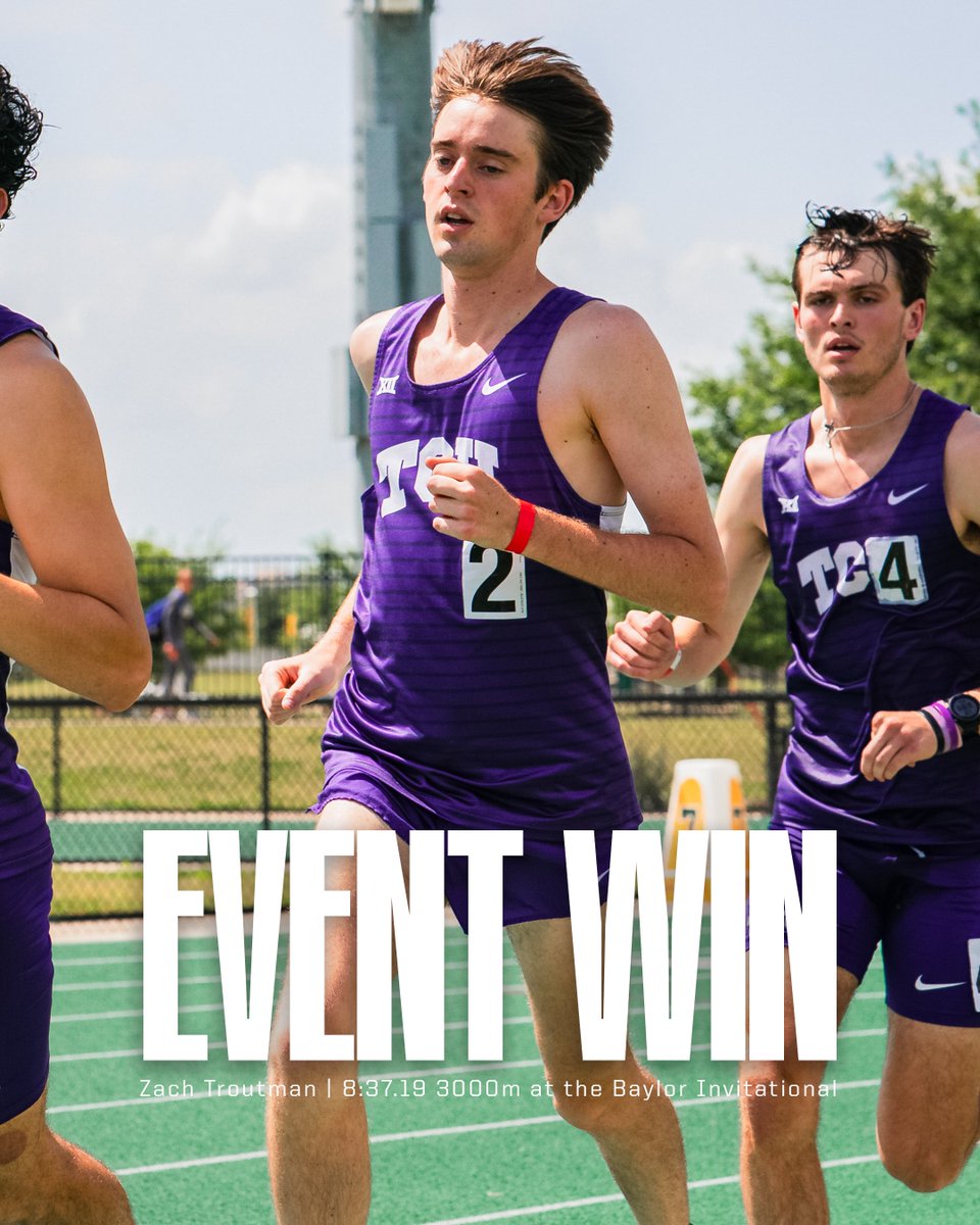 Zach reeled in a 3000m dub 🎣

#GoFrogs | #NCAATF