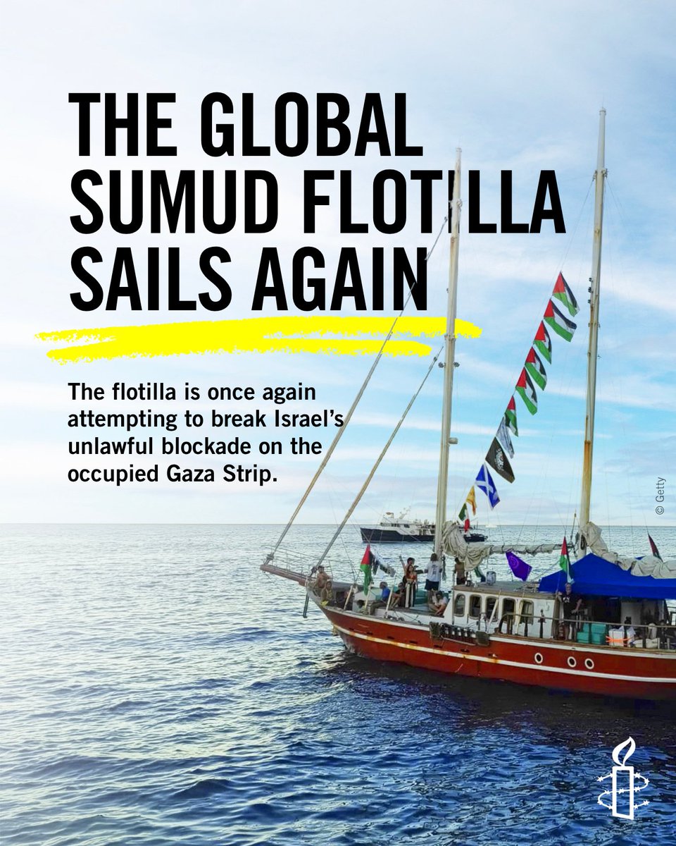 The Global Sumud Flotilla will once again set sail in a coordinated civilian initiative aim at breaking Israel’s unlawful blockade on the occupied Gaza Strip. It is a powerful symbol of international solidarity with Palestinians in Gaza, who are enduring an ongoing genocide and