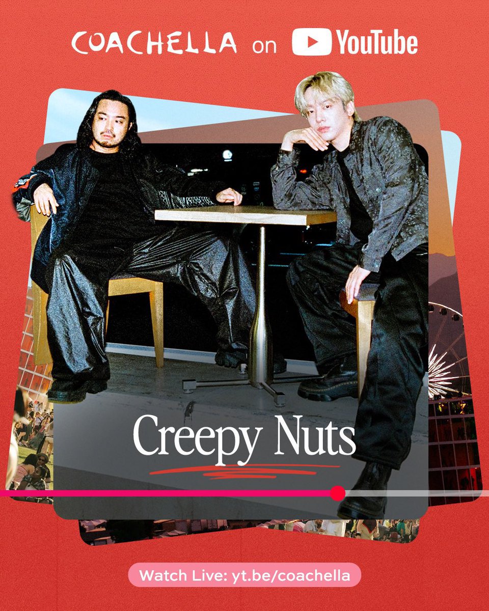 本日Coachellaです！ Creepy NutsはGobi Stageのトリ！ 15時05分