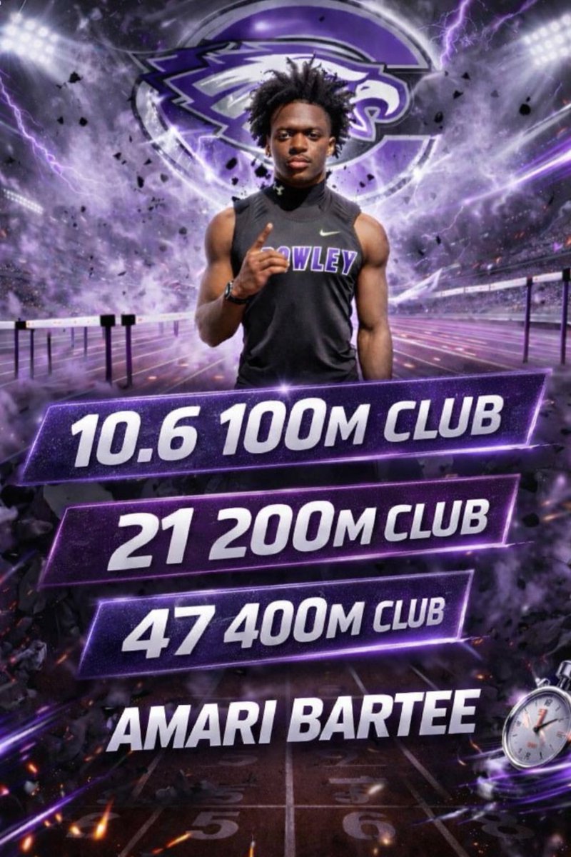 AmariBartee's tweet photo. Goals ✅ Still room for improvement!
@Recruit_Crowley @CTownEaglesFB @Coach28Wash @CarlosLynn @CoachRJ_007 @CoachDezGuy
#EliteSpeed #DBU https://t.co/P0wmYjavNi