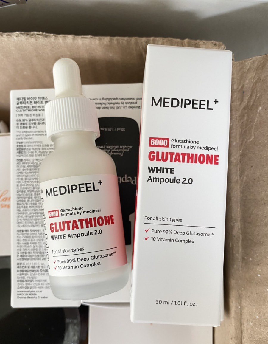 numjshop's tweet image. 🌸🧁 พร้อมส่ง สูตรละ : 350 บาท
〰️medi-peel bio intense gluthione 600 white ampoule : เซรั่มเปปไทด์ ช่วยปรับผิวให้ขาวขึ้นอย่างรวดเร็ว

〰️medi-peel bor-tox peptide ampoule : ลดริ้วรอย ความหย่อนคล้อย เพิ่มความเรียบเนียนของผิว

#medipeel #นัมสต็อค