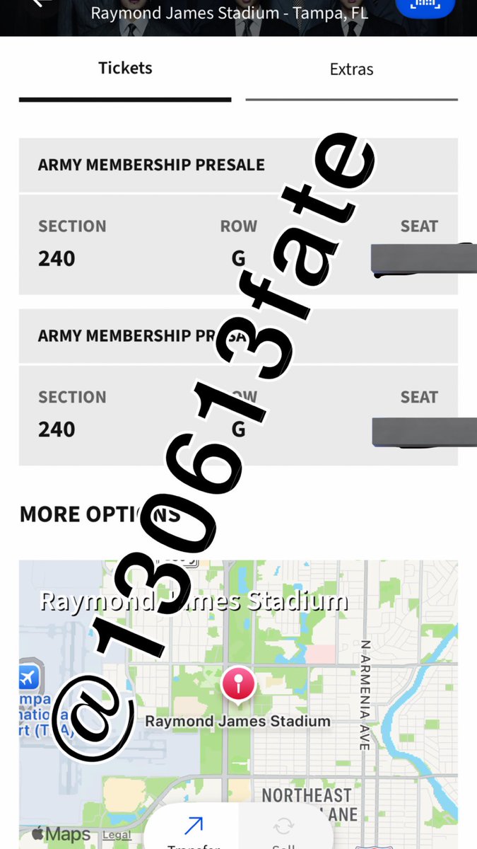 WTS: 2 tickets for BTS Tampa Day 3 April 28 Concert
Section 240 Row G
Selling at Face value: $265.55 Each

Zelle, Paypal f&amp;f, &amp; paypal g&amp;s( if you cover the fee) 

Willing to do facetime during the transfer 

Dm me! 

Will sell separately or together! 

#ARIRANG #BTS_WORLDTOUR